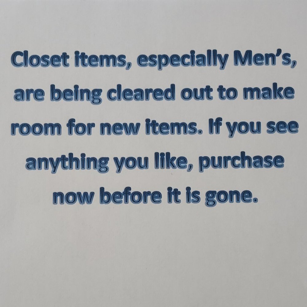 Closet Clear Out